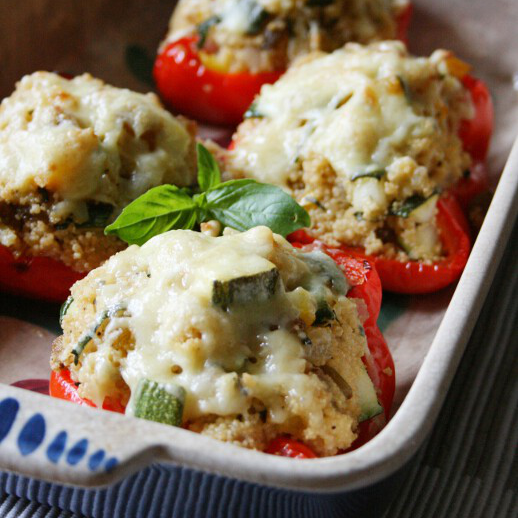 Stuffed Peppers with Comte & Couscous