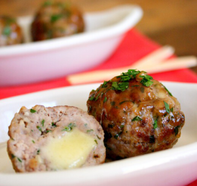 Comte Stuffed Meatballs