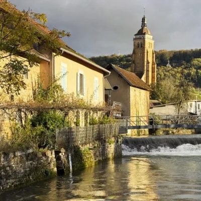 Extraordinary sites in the Jura, such as Masion du Comté Great Wine Regions MAG 0526 Arbois France Jura River 8cc9fad582fc4c18815c029de53be382