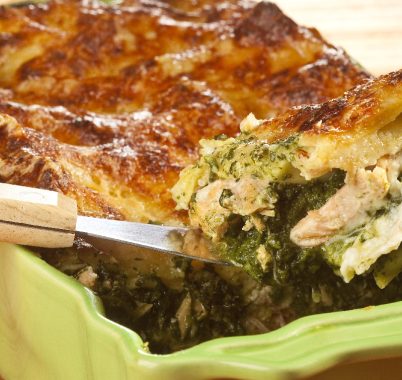 Salmon, Spinach and Comté Cheese Lasagna Lasagnes Saumon Epinards Comte 2 Cigc Studiovision Sm