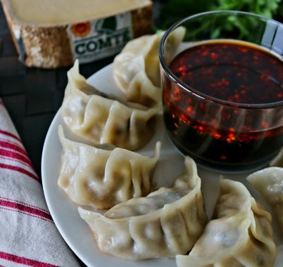 Shitake Mushroom and Pork Dumplings with Comté Cheese 26 Dumplings Erin 1