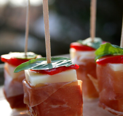 Comte & Prosciutto Skewers